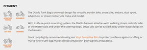 New Giant Loop Diablo Universal Motorcycle Tank Bag